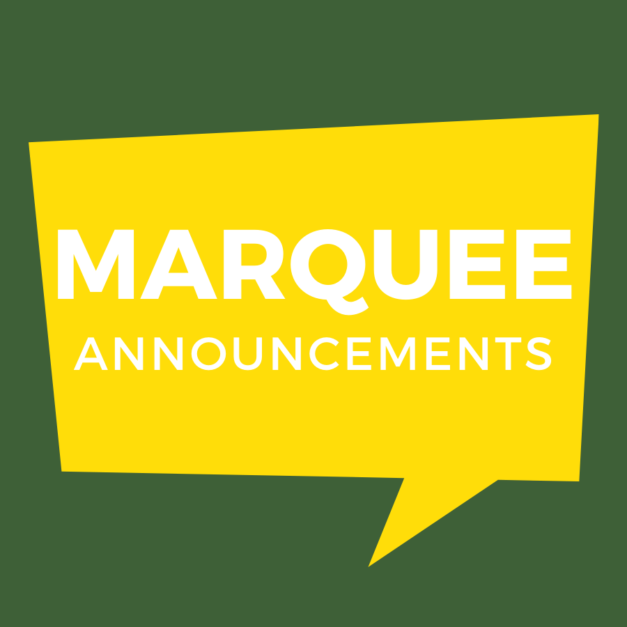  Marquee Announcement Form